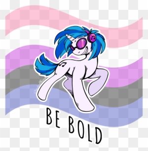 Overlordneon, Dj Pon-3, Female, Genderfluid, Genderfluid - Drawing