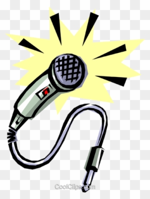 Cool Microphone Royalty Free Vector Clip Art Illustration - Mikrofon Retro
