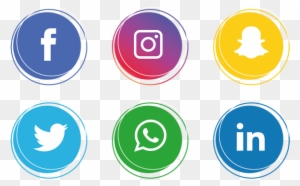 Social Media Icons Setfacebook, Instagram, Whatsapp,, - Social Media Icons Png