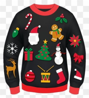 Let's Celebrate On Tuesday, December 19 Wear Your Ugliest - Christmas Ugly Sweater Clipart