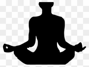 Meditation Clipart - Yoga Silhouette Male