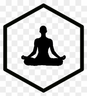 Chakra Tea Meditations - - Love Yoga Rubber Stamp, Depicting Accomplished Pose