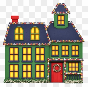 Album - Christmas Lights House Clip Art