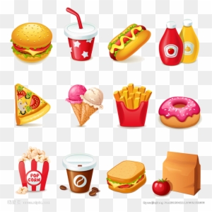 Hamburger Hot Dog Fast Food Junk Food Clip Art - Fast Food