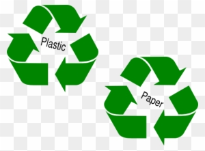 Large Green Recycle Symbol Clip Art At Clker Com Vector - Recycling Symbol For Paper
