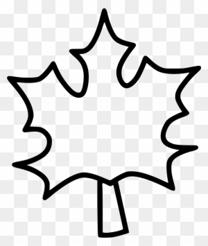 Maple Leaf Leaves Autumn Dry Tree Svg Png Icon Free - Coloring Book