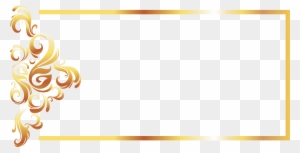 Yellow Recreation Pattern - Gold Border Design Png