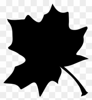 Tree Black Leaf Shape Vector - Black Leaf Logo