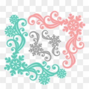 Snowflake Flourish Set Svg Scrapbook Cut File Cute - Free Svg Cut Files For Cricut