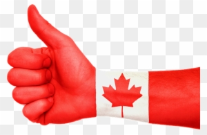 Cannabis Legalization Proponents In Canada Are Rejoicing - Canada Flag Thumbs Up