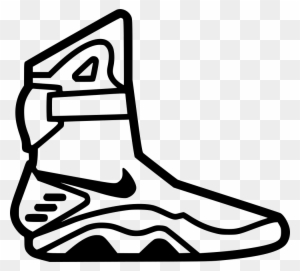 Nike Clipart Svg - Nike Air Mags Drawing