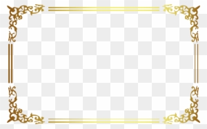 Gold Frame Border Square - Golden Frame Png