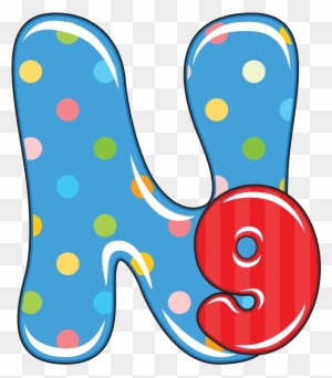 N Is For Nine, Baby Alphabet - Single Alphabet Letters Designs W With Baby