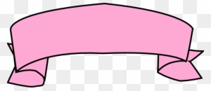 Pink Banner Ribbon Clip Art At Clker - Banner Clipart Transparent Background