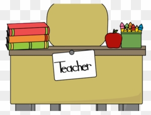 Teacher Table Cliparts - Teacher Clipart Transparent Background