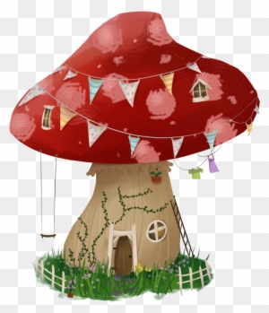 Christmas Ornament - Mushroom House - Tree Stump