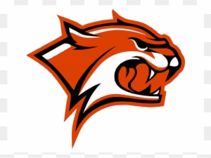 Orange Wildcat Logo Mascot Template Vector - Wild Cats Clip Art