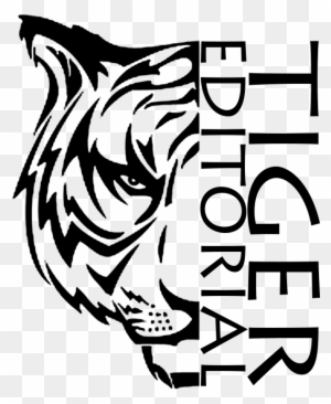 Tiger Logo Black By Nick95james On Deviantart Rh Nick95james - Tiger Head  Tribal Tattoo - Free Transparent PNG Clipart Images Download