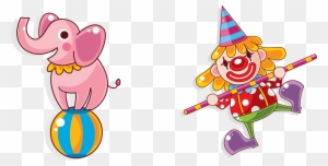 Sticker Circus Clown Illustration - Clown Vector Png