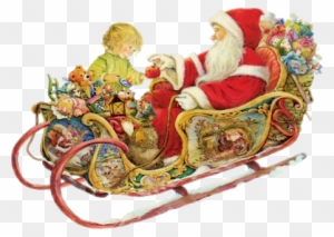 Christmas Children And Santa Claus Lisi Martin - Santa Visiting Little Girl 5'x7'area Rug
