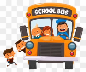 Travel Track - School Bus Cartoon Png