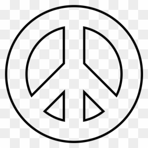 Big Image - Kids Coloring Pages Of Peace Signs