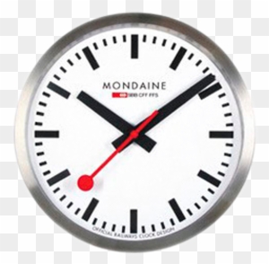 Clocks - Mondaine A995.clock.16sbb Wall Clock Large White Dial