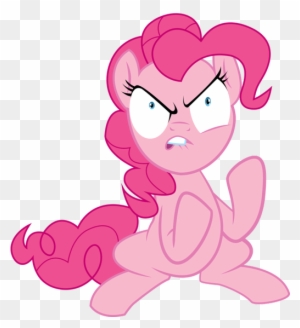 Pinkie Pie Reacting With Pinkie Promise Transparent - My Little Pony Pinkie Pie Angry