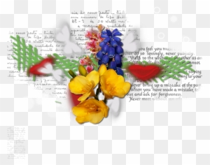 Cluster, Butterflies, Element, Flowers, Tag, Scrapbook - Scrapbook Cluster Png