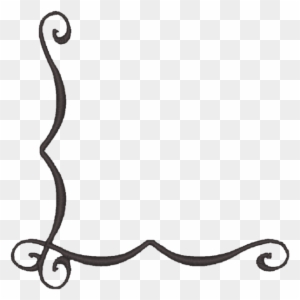 Pin Scroll Design Clip Art - Simple Corner Borders Png