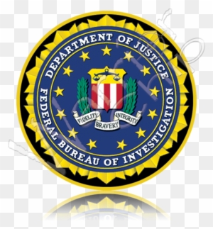 Custom Military Poker Chip Uscg - Federal Bureau Of Investigation Logo