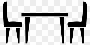 Free Clipart Table And Chairs - Table And Chairs Logo