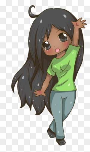 Chibi Girl With Brown Hair For Kids Anime Chibi Black Girls
