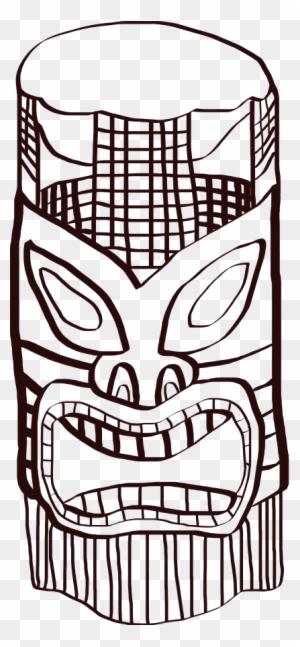 This Free Clip Arts Design Of Tiki Png - Tiki Man Coloring Page