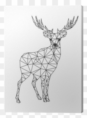 Low Poly Character Of Deer - Dibujos De Animales Con Lineas