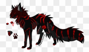 Black Demon Wolf Pup Download - Anime Wolf Transparent - Free Transparent  PNG Clipart Images Download