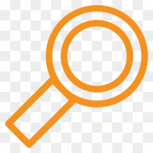 Download Png File 512 X - Magnifying Glass Icon Orange