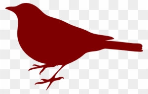 Red Bird Clip Art At Clker Com Vector Clip Art Online - Bird Silhouette Clip Art
