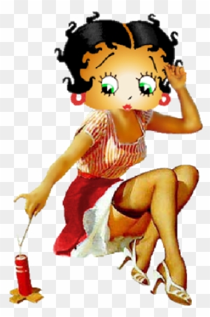 Betty Boop Clip Art - Vintage 4th Of July Pinup
