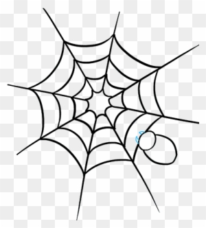 How To Draw How To Draw A Spider Web With Spider In - Draw A Spider Web