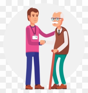 What Is A “seniors Helper” - Medical Social Worker Cartoon