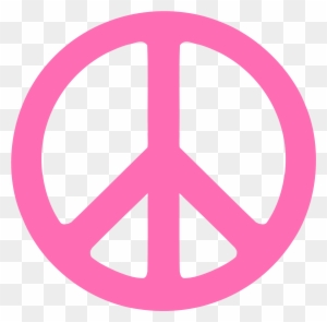 Pink Peace Sign Clip Art