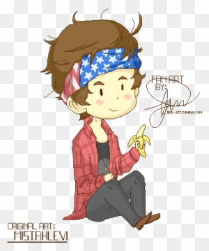One Direction Clipart Anime Chibi - Harry Style Anime