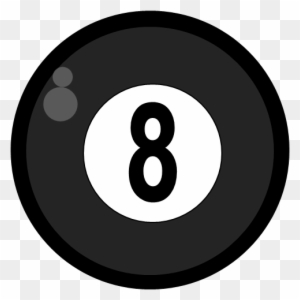 Pool Ball Clipartclipart - Billiard Ball Number 8