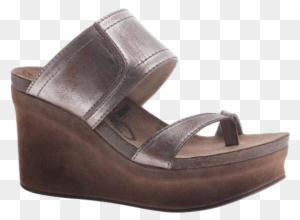 Vintage Shoes For Women - Brookfield In Pewter Wedge Sandals | Women's Shoes