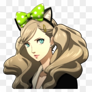 P5 Portrait Of Anne Takamaki With Cat Ears Persona 5 Character Portraits Free Transparent Png Clipart Images Download
