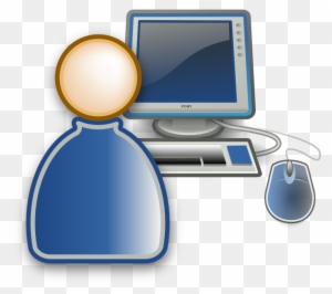 Computer Users Transparent Icon - Computer And User Icon