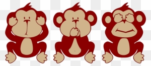 Wise Monkey Clip Art - Hear No Evil Monkey