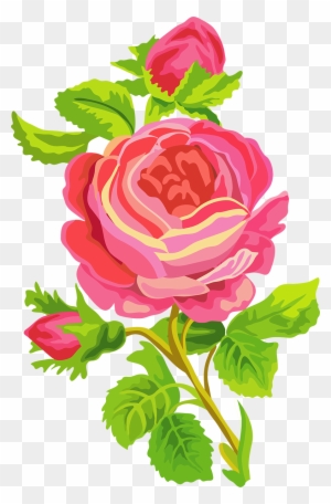 Garden Roses Cartoon Clip Art - Beach Rose