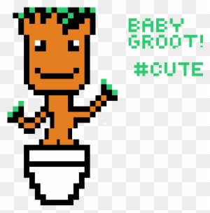 Baby Groot We Are Groot 8 Bit Round Coaster Free Transparent Png Clipart Images Download Baby Groot We Are Groot 8 Bit Round Coaster Free Transparent Png Clipart Images Download